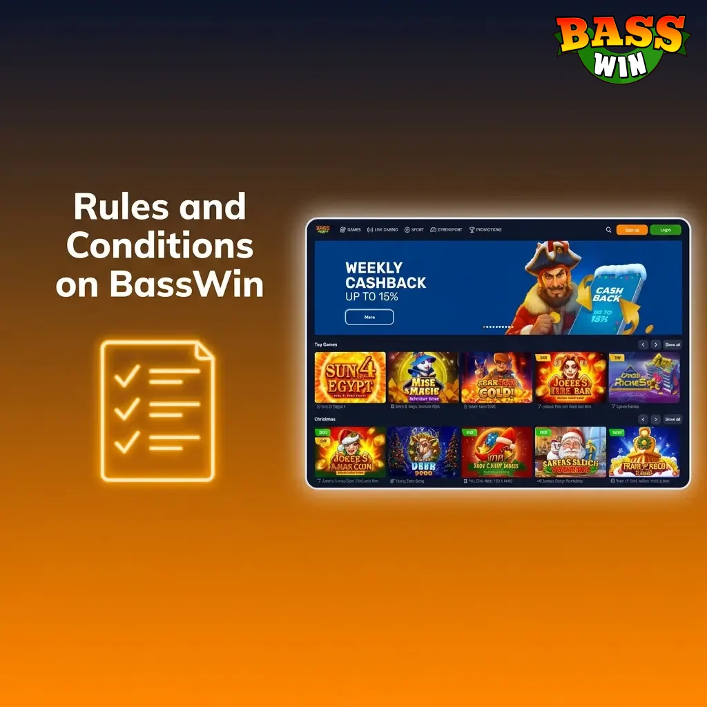 BassWin terms and conditions covering age verification, accounts, bonuses, withdrawals, and prohibited activities for UK players.
